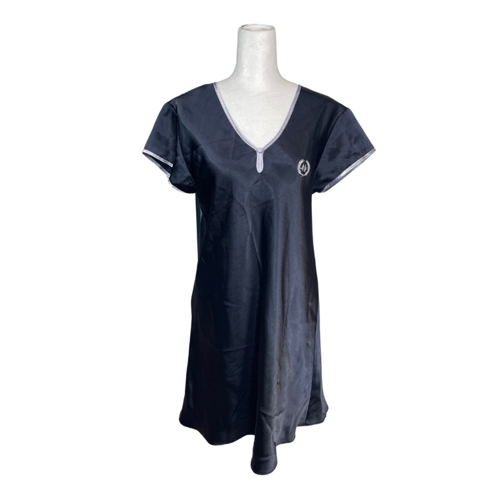 Jones New York Blue Cap Sleeve Pajama Tunic Night Gown